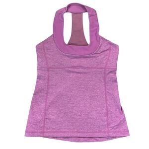 Lululemon Athletica Women's Heathered Purple/Pink Scoopneck Tank - SIZE 8